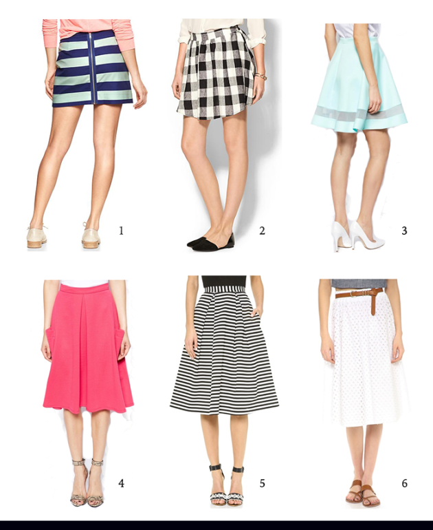 spring skirts | dotted design